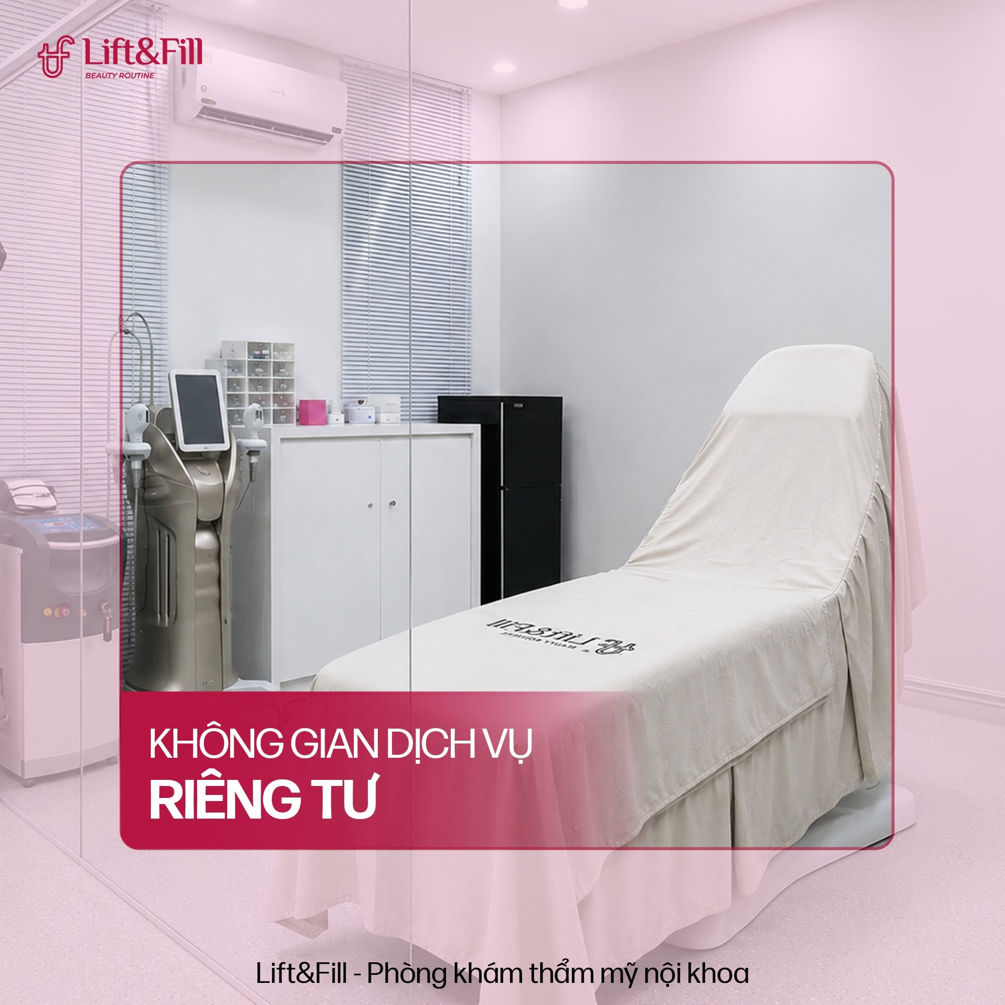Phòng dịch vụ riêng tư tại Lift&Fill