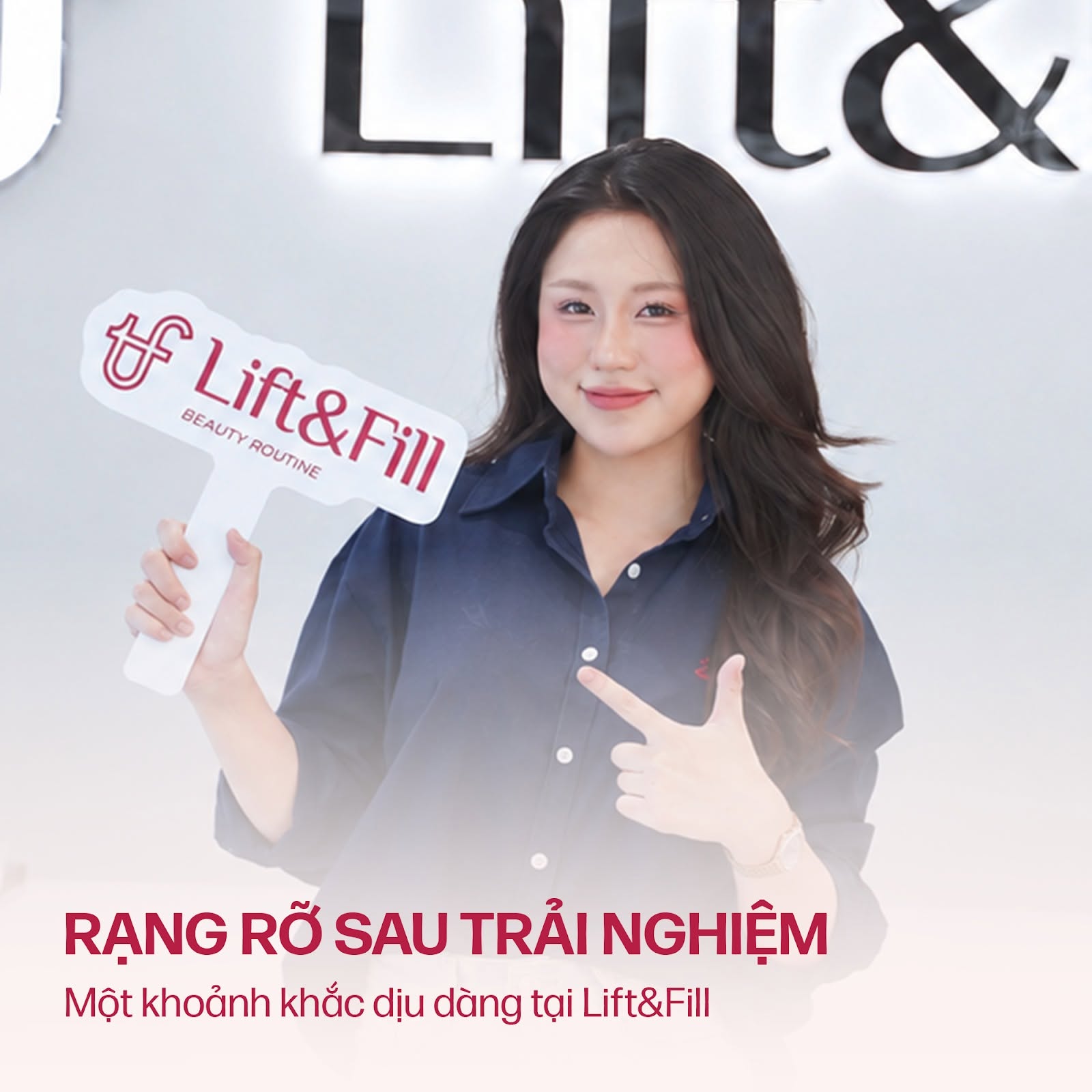 Khách hàng sau liệu trình tại Lift&Fill